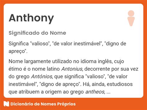 significado do nome anthony